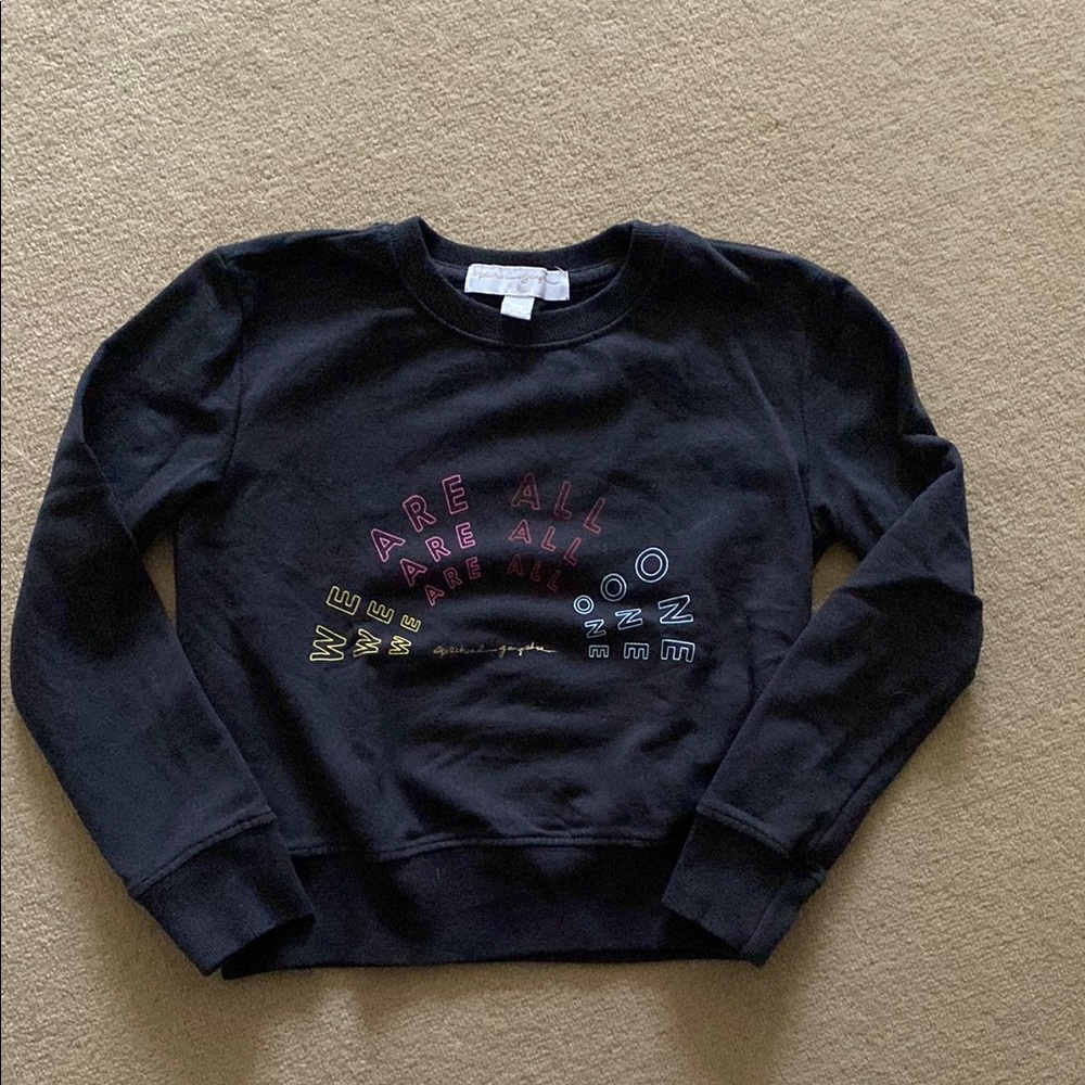 Black Graphic Sweatshirt